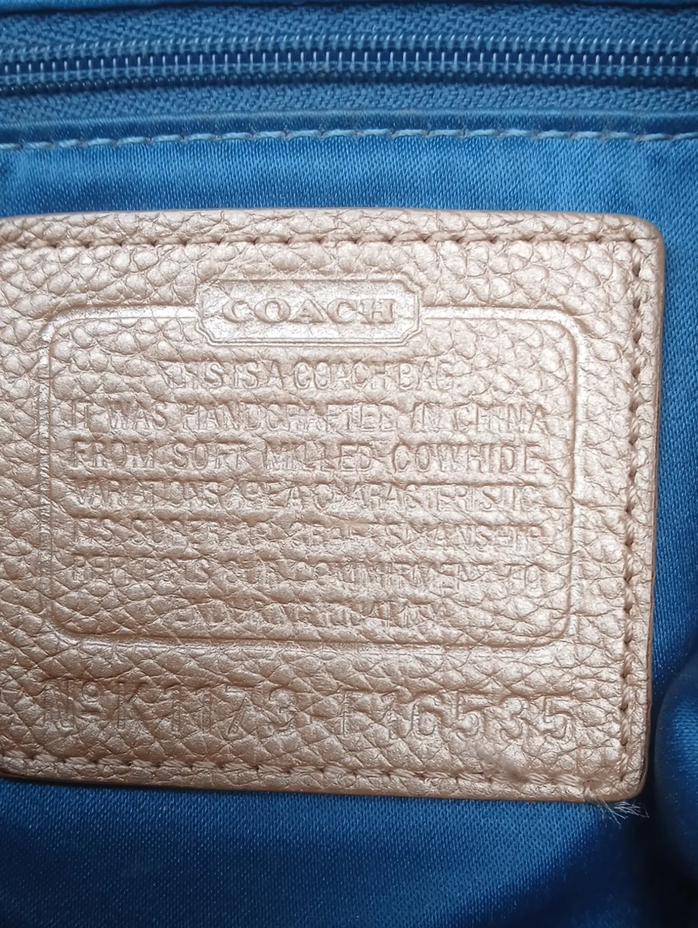 Coach Penelope Pebbled Leather Hobo Bag (Style F16535).